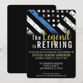 警察署退職法執行 招待状 (正面/裏面)