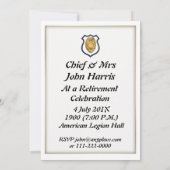 警察署長の退職招待状 招待状 (裏面)