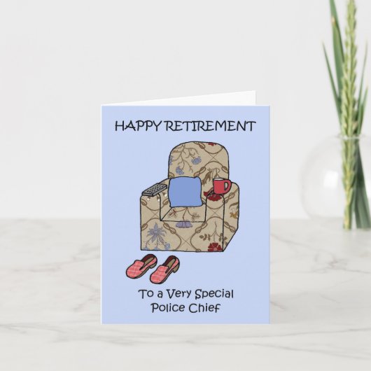 警察署長への引退幸せ カード (正面)