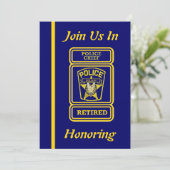 警察署長リタイア招待状 招待状 (スタンド正面)