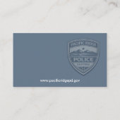 警察署 名刺 (裏面)