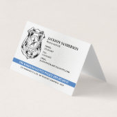 警察署 法執行 ロゴ 名刺 (正面)