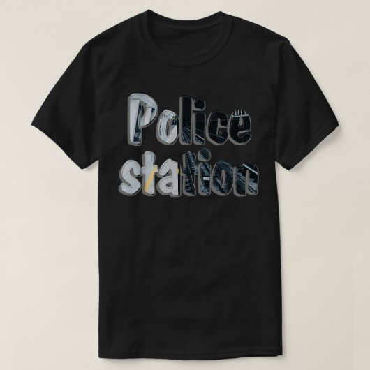 警察署 Tシャツ (デザイン正面)