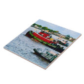 警察艇と2隻のタグボート タイル (側面)