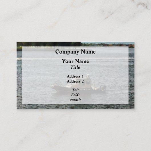 警察艇ノーフォークVA 名刺 (正面)