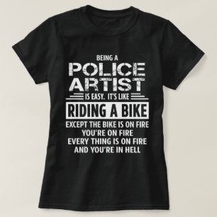 警察芸術家 Tシャツ