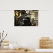 警察芸術 ポスター (キッチン)