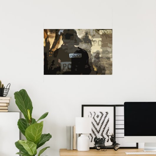 警察芸術 ポスター (ホームオフィス)