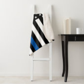 警察薄型ブルーラインアメリカ国旗モノグラム大 シェルパブランケット (インサイチュ)