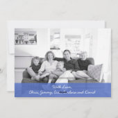 警察薄型ブルーラインアメリカ国旗2枚の写真カード シーズンカード (裏面)