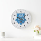 警察衣服体カメラ ラージ壁時計 (ホーム)