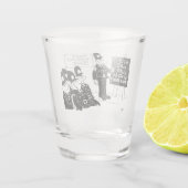 警察訓練学校の漫画 ショットグラス (裏面)