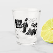 警察訓練学校の漫画 ショットグラス (正面)