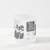 警察訓練学校の漫画 フロストグラスマグカップ (中央)