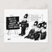 警察訓練学校の漫画 ポストカード (正面)