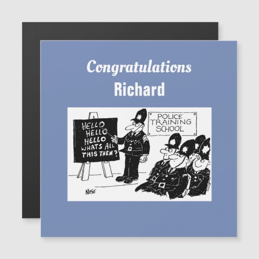 警察訓練学校の警官 (正面/裏面)