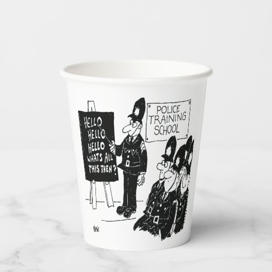 警察訓練学校卒業党 紙コップ (裏面)