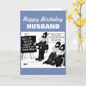 警察訓練所の警察官 カード (黄色い花)