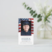 警察記念愛国撮影祈りの言葉カード コーリングカード (スタンド正面)