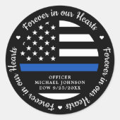 警察記落ちた念官法執行 ラウンドシール (正面)