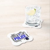 警察記述語紙コースター ペーパーコースター (インサイチュ)