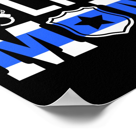 警察誇りを持った母の法執行機関 ポスター (角)