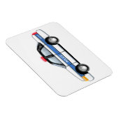 警察誇りを持った車 マグネット (右側)