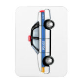 警察誇りを持った車 マグネット (縦)