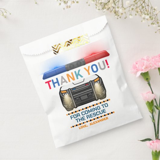 警察誕生日パーティー フェイバーバッグ (封をした状態)