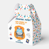 警察誕生日パーティー フェイバーボックス (裏面サイド)