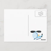 警察誕生日パーティー ポストカード (裏面)