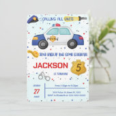 警察誕生日招待状 招待状 (スタンド正面)