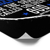 警察賛美は彼らの平和を生み出す者だ ポスター (角)