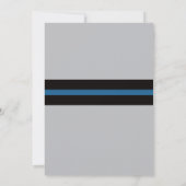 警察赤ちゃんシャワー招待状 招待状 (裏面)