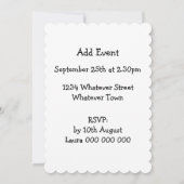 警察車の誕生日 招待状 (裏面)