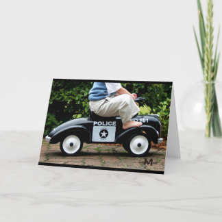 警察車グリーティングカード カード