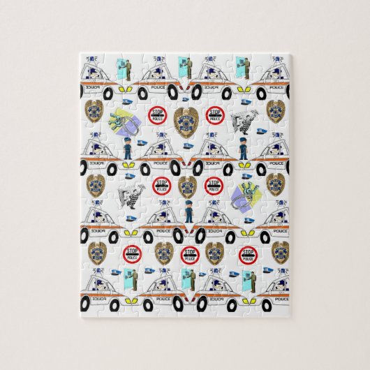 警察車ジグソーパズルデイジー ジグソーパズル (縦)