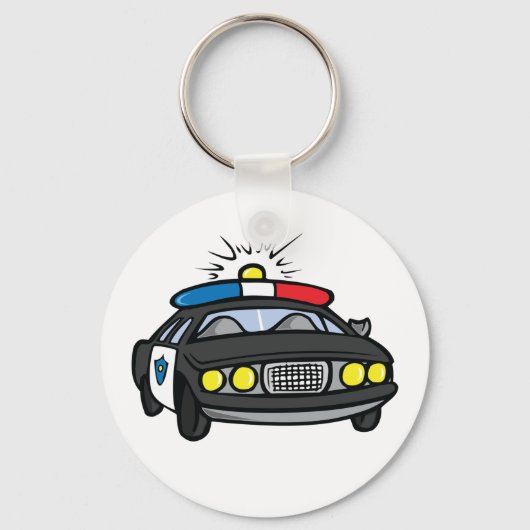 警察車両 キーホルダー (正面)