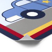 警察車両/パトカーのヒーロープリント/ポスター#1 ポスター (角)