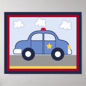 警察車両/パトカーのヒーロープリント/ポスター#1 ポスター (正面)