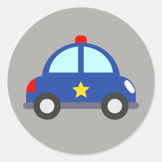 警察車両 ラウンドシール (正面)