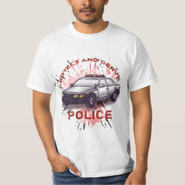 警察車両Tシャツ Tシャツ