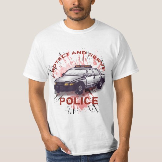 警察車両Tシャツ Tシャツ (正面)