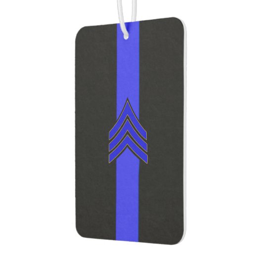 警察軍曹ストライプの細い青い線 カーエアーフレッシュナー (左)