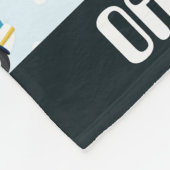 警察追加の名前男の赤ちゃん毛布 フリースブランケット (角)