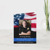 警察追悼法執行葬儀 サンキューカード (正面)