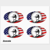 警察追悼碑 楕円形シール (シート)