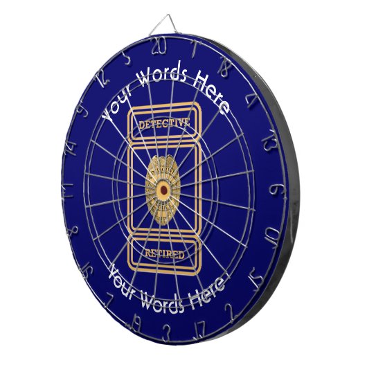 警察退職した刑事カスタム盾 ダーツボード (正面右)