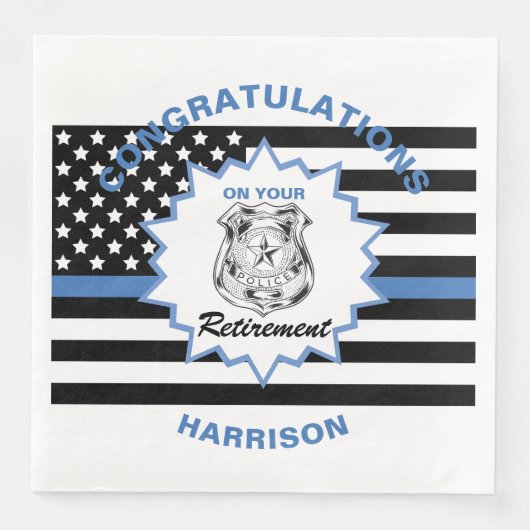 警察退職した退職祝い (正面)