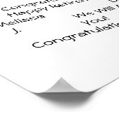 警察退職ゲストブックシンブルーラインポスター ポスター (角)